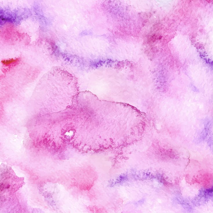 Watercolor ultraviolet, purple and pink abstract background with washes