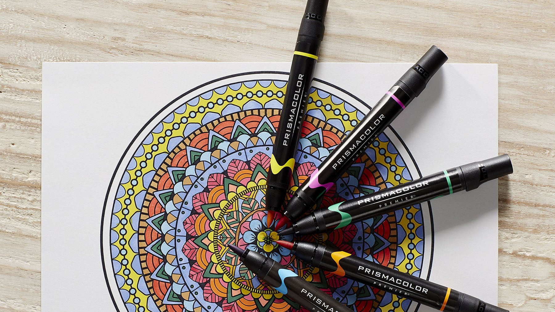 mandala coloring markers